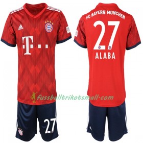 Fußballtrikots FC Bayern München Alaba 27 Kinder 2018-2019 Kurzarm Heimtrikotsatz kaufen